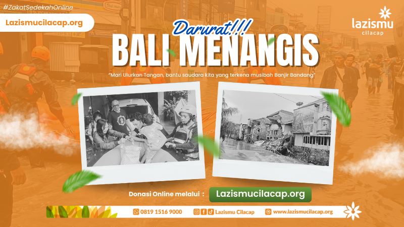 Bali banjir bandang Lazismu Cilacap