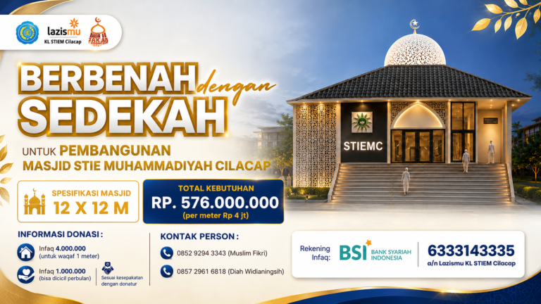 Donasi pembangunan Masjid STIE Muhammadiyah Cilacap